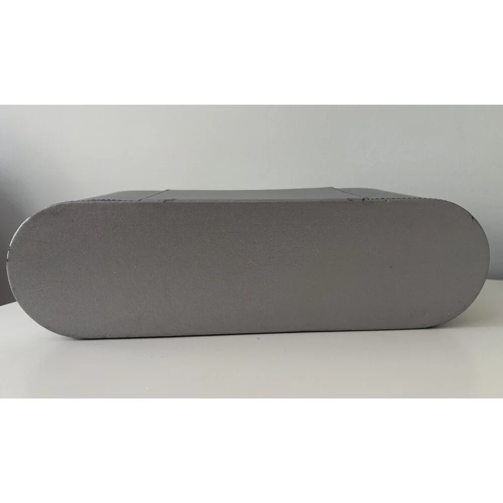 Dyson Supersonic Presentation Case Storage Box Only Silver Black Velvet Lined